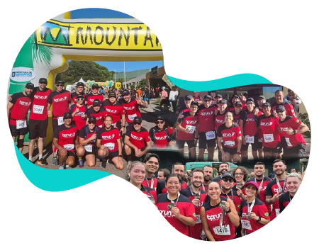 Imagem de várias pessoas em uma competição de corrida